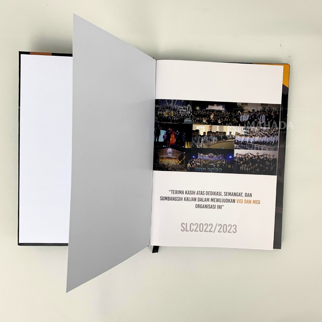 Buku Agenda Berbahan Hardcover Model Blok Lem Dengan Desain Grafis Logo Perusahaan Custom (4)