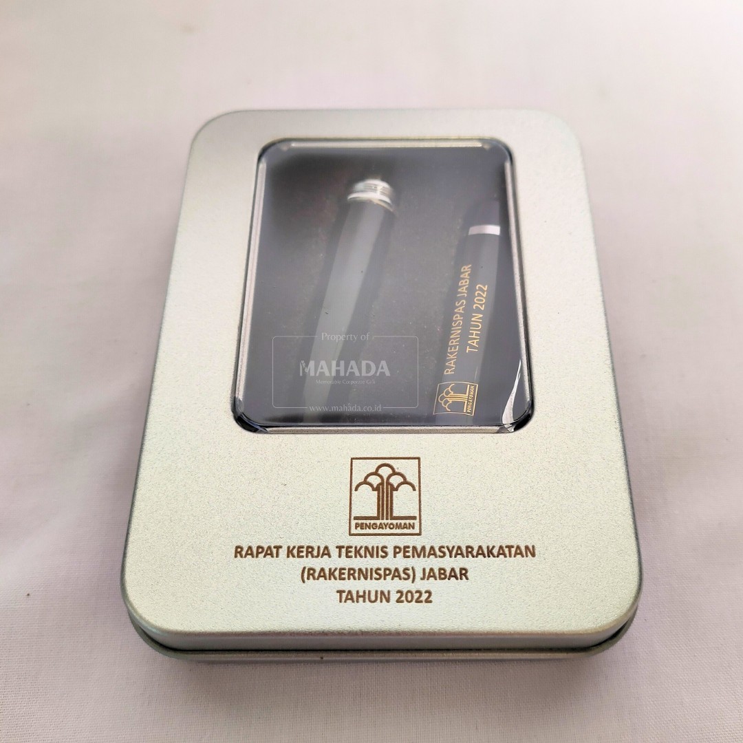 Flashdisk Berbahan Metal Dengan Pulpen Dilengkapi Packaging dan Custom Logo (6)