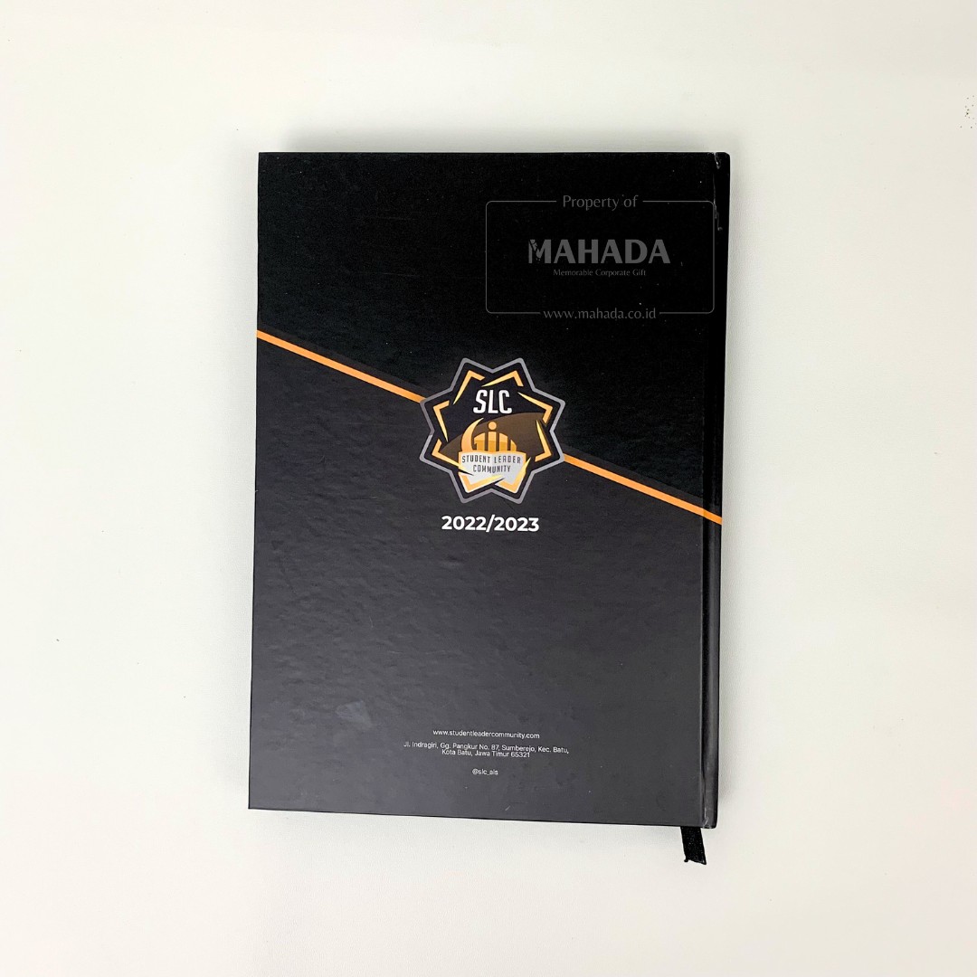 Buku Agenda Berbahan Hardcover Model Blok Lem Dengan Desain Grafis Logo Perusahaan Custom (5)