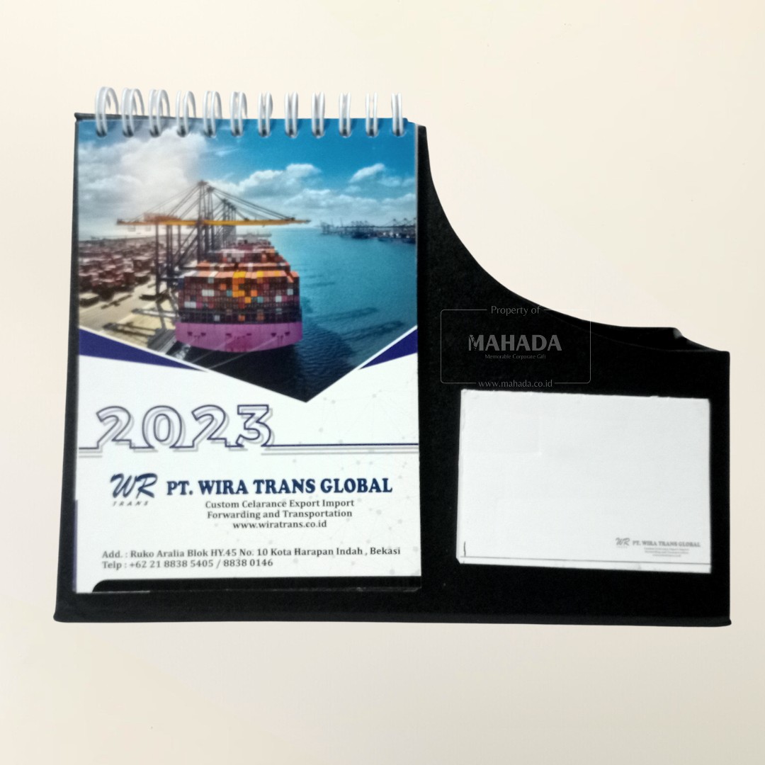 Kalender Meja Dengan Tempat ATK Khusus Dapat Ditambah Desain Grafis Custom (1)