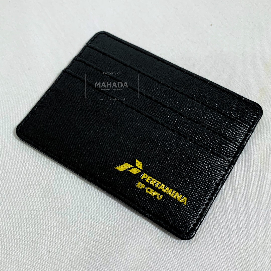 Card Holder Berbahan Kombinasi Kulit dan Metal Dengan Custom Logo Perusahaan (3)