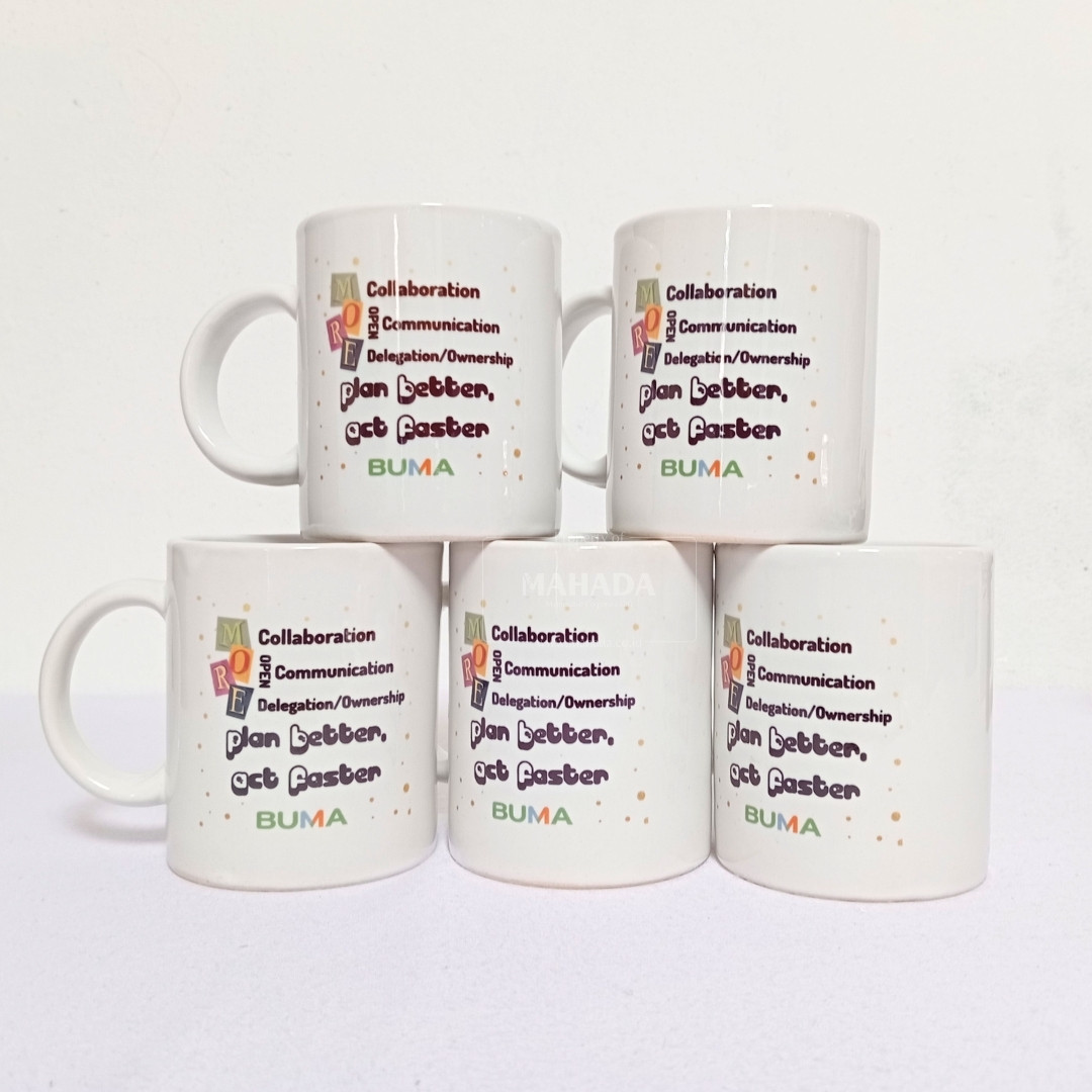 Mug Keramik Dengan Desain Logo Perusahaan Custom (6)