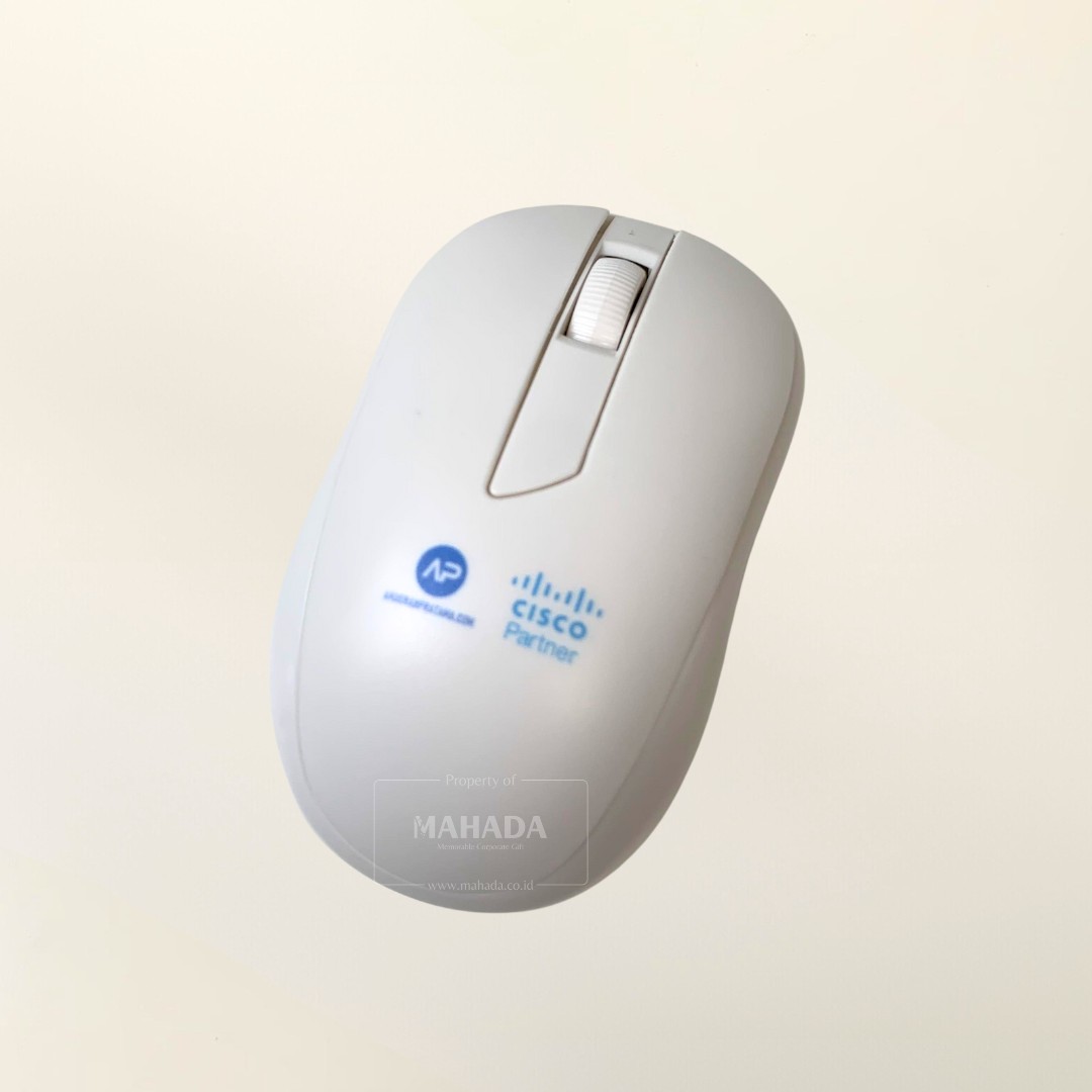 Mouse Wireless Dengan Custom Logo dan Packaging Box Untuk Souvenir (1)