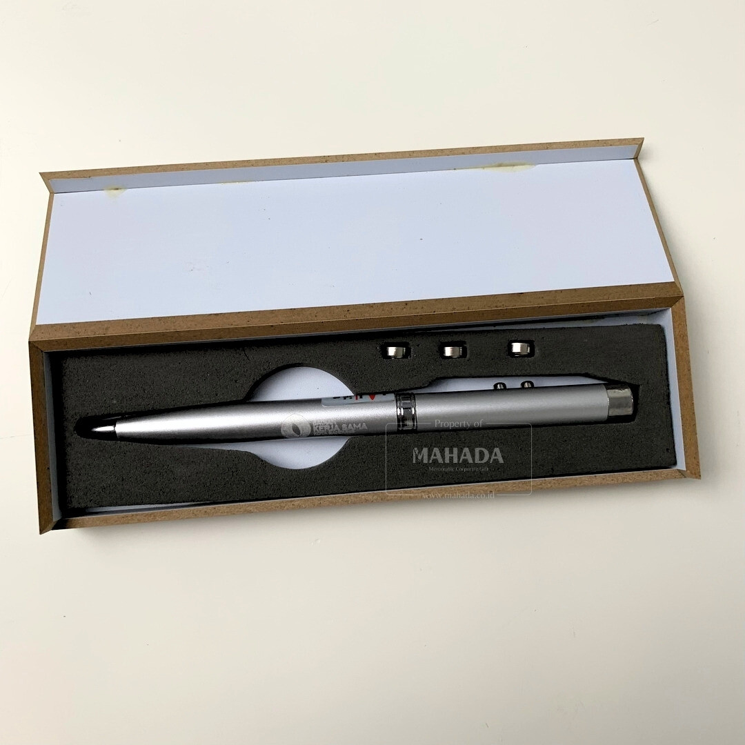 Gift Set 6 Item Custom Souvenir Instansi Packaging Hardbox Berisi Pulpen Pointer