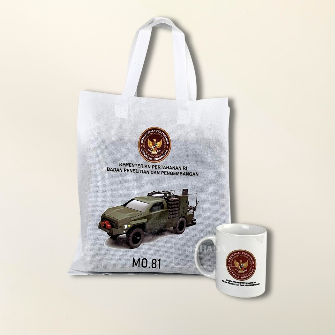 Seminar Kit 2 Item Custom Souvenir Instansi Berisi Goodiebag dan Mug