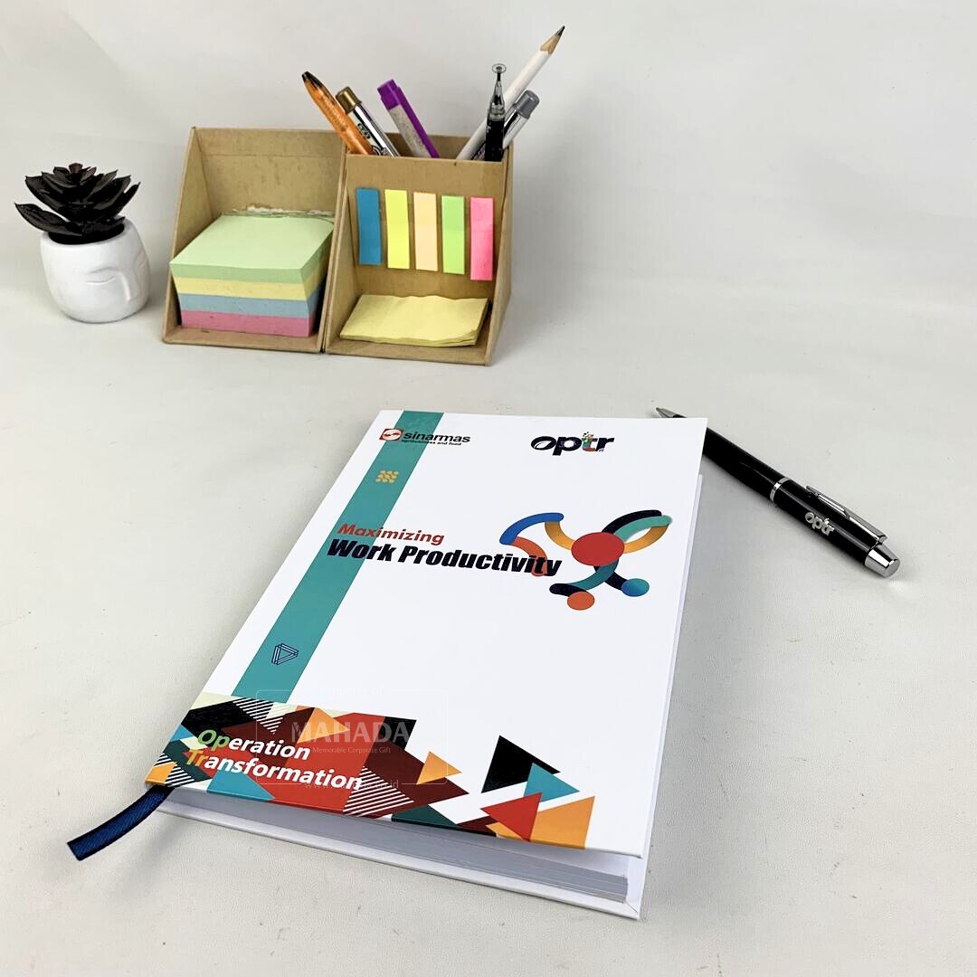 Souvenir Kantor 2 Berisi Buku Agenda dan Pulpen (2)