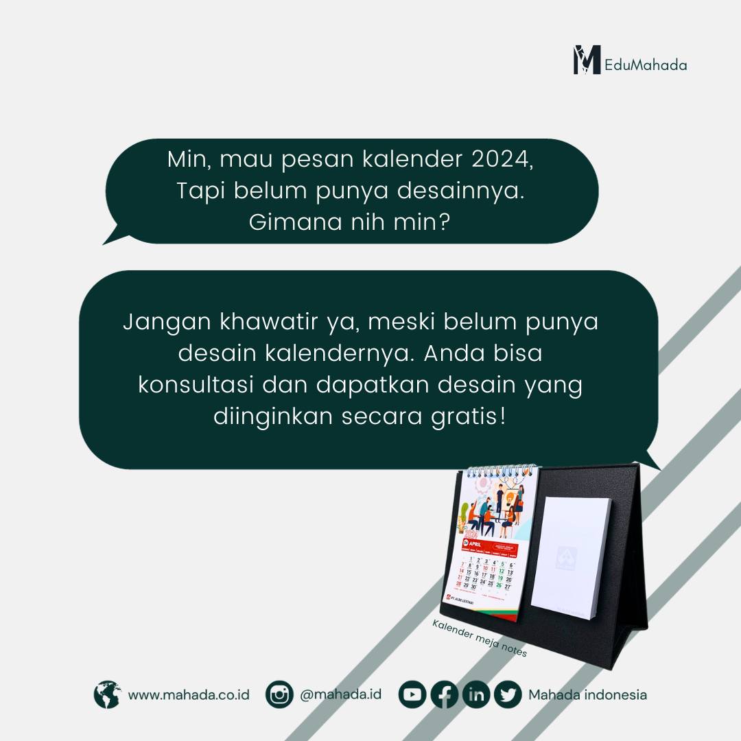 gratis desain kalender mahada