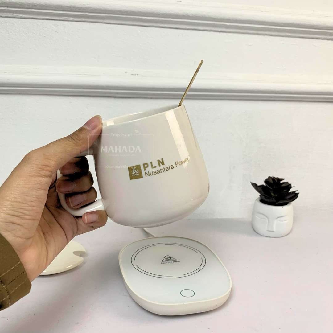 Mug Keramik Dengan Penghangat Elektrik Custom Warna dan Logo (5)